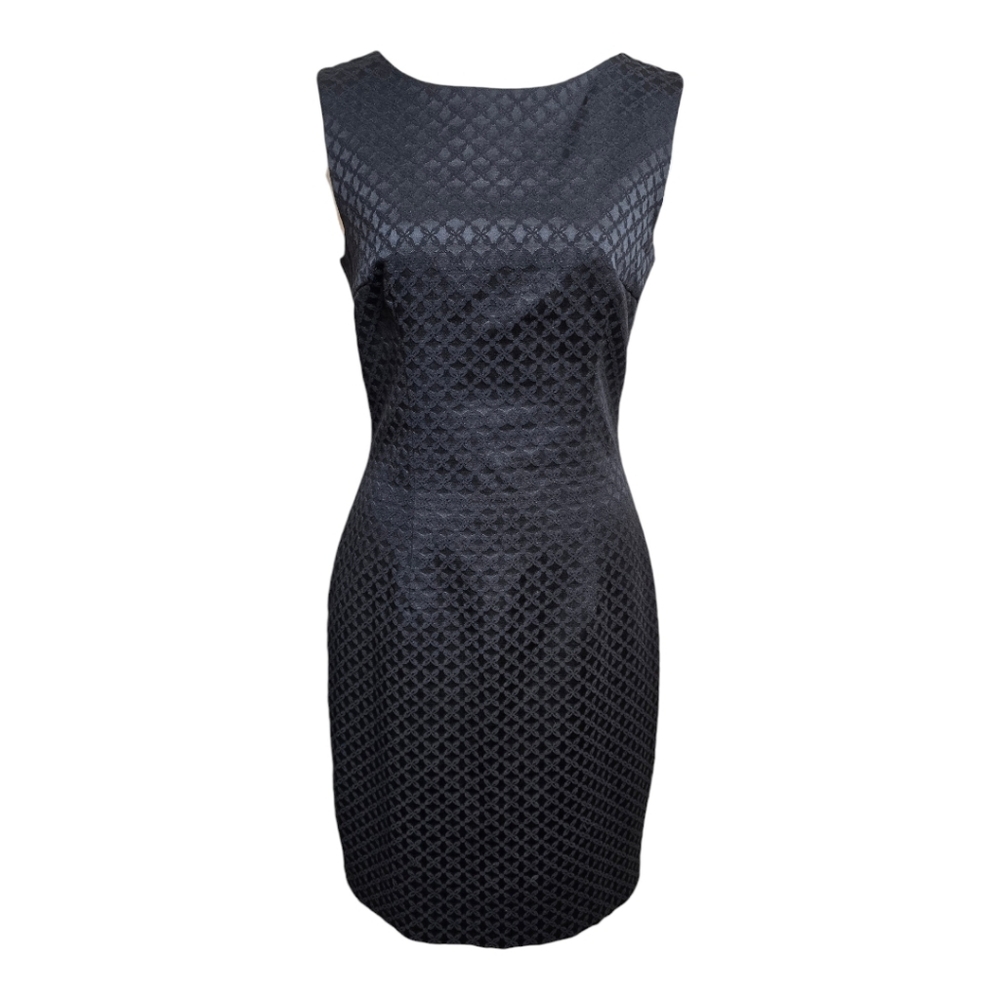 Black Geometric Print Dress - Size 8